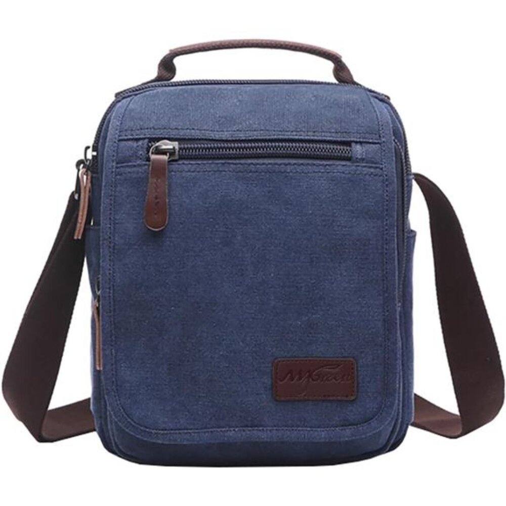 Small Canvas Crossbody Shoulder Bag Messenger Bag Work Bag